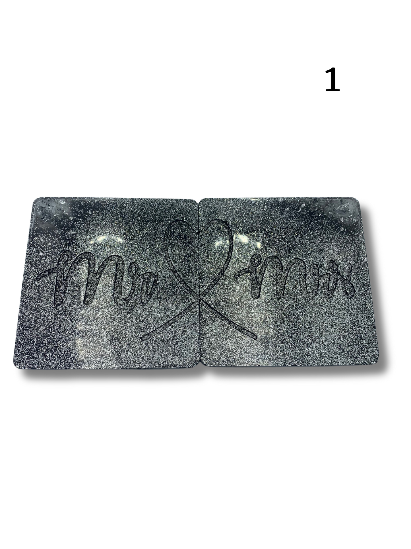 Dessous de verres Mr et Mrs