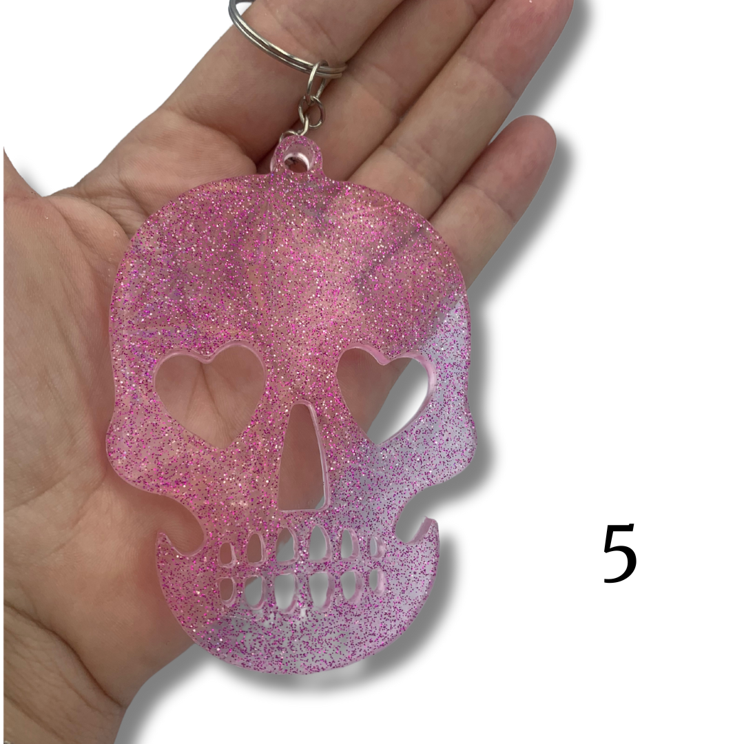 Porte-clés Skull holographique