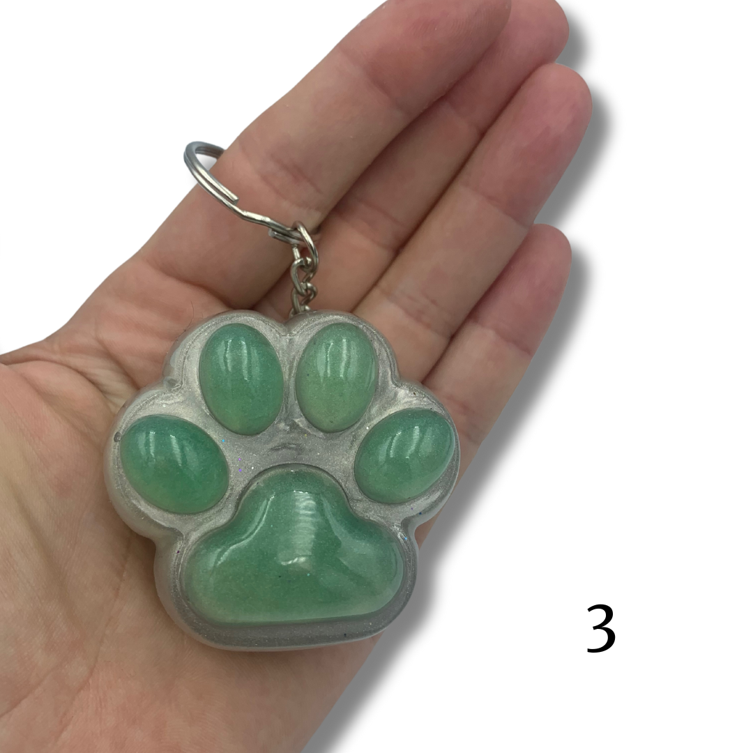 Porte clés patte de chat