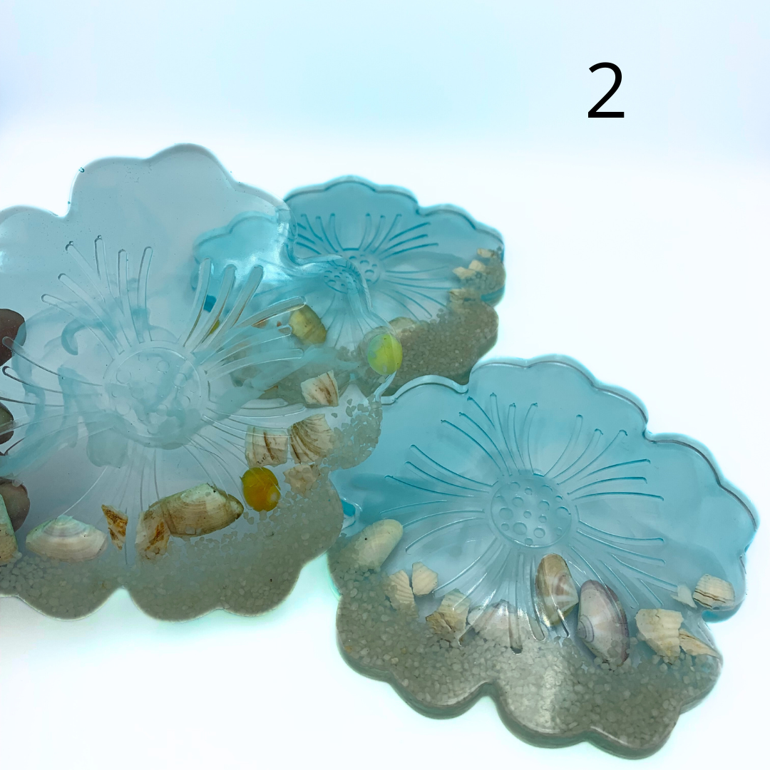 Dessous de verres fleur