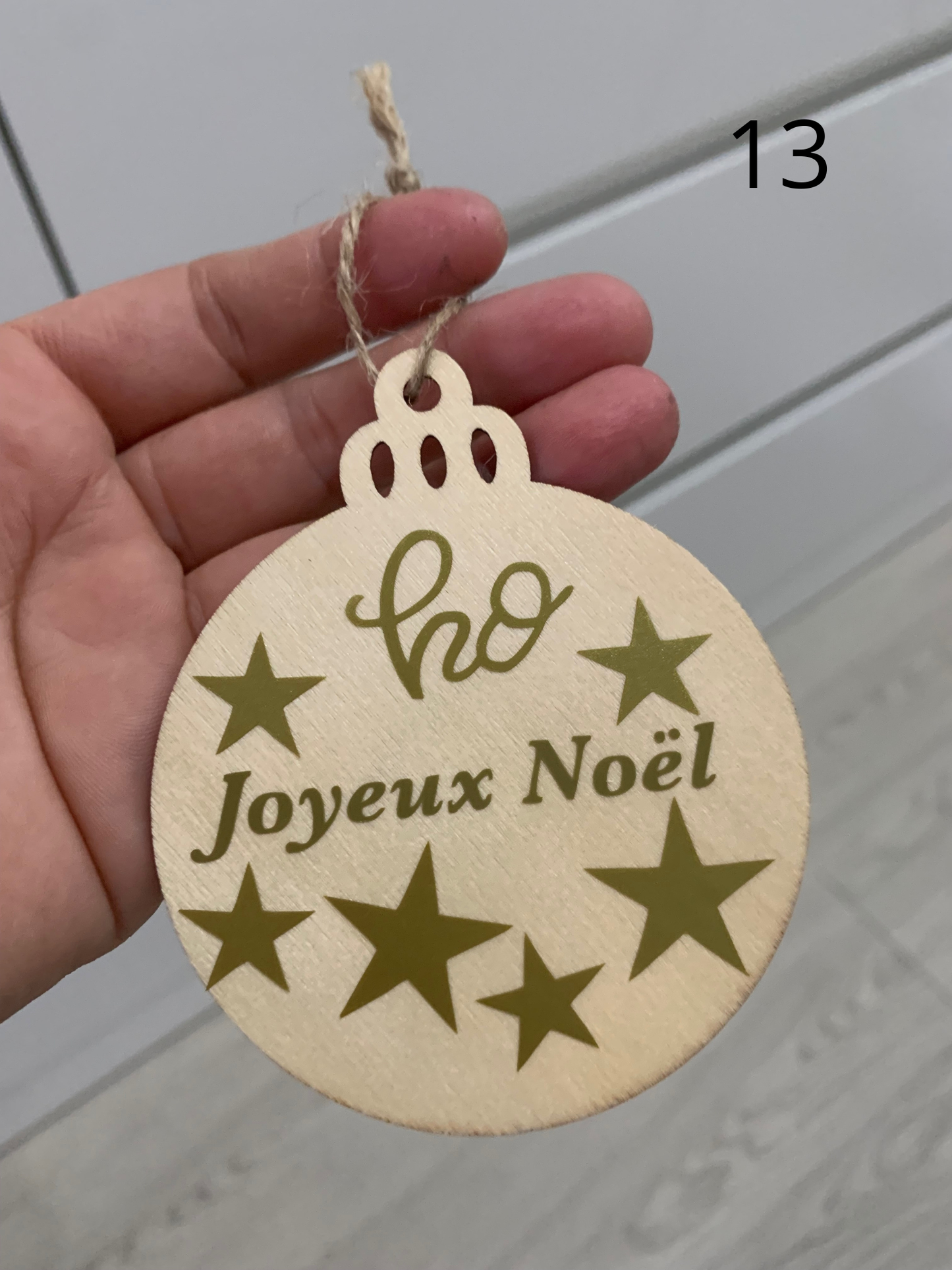 Sujet en bois noel