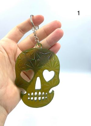 Porte-clés Skull holographique