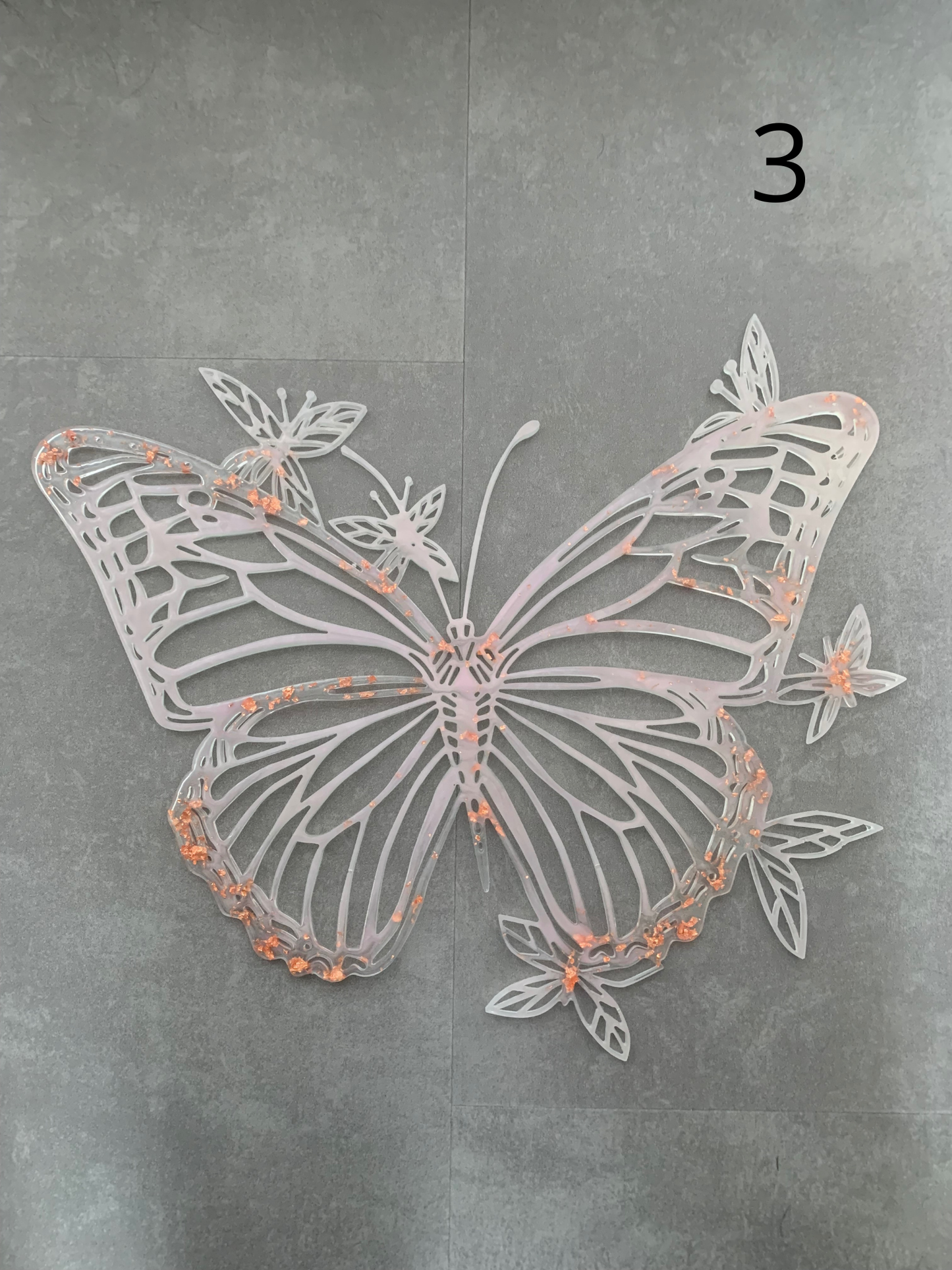 Papillon mural holographique