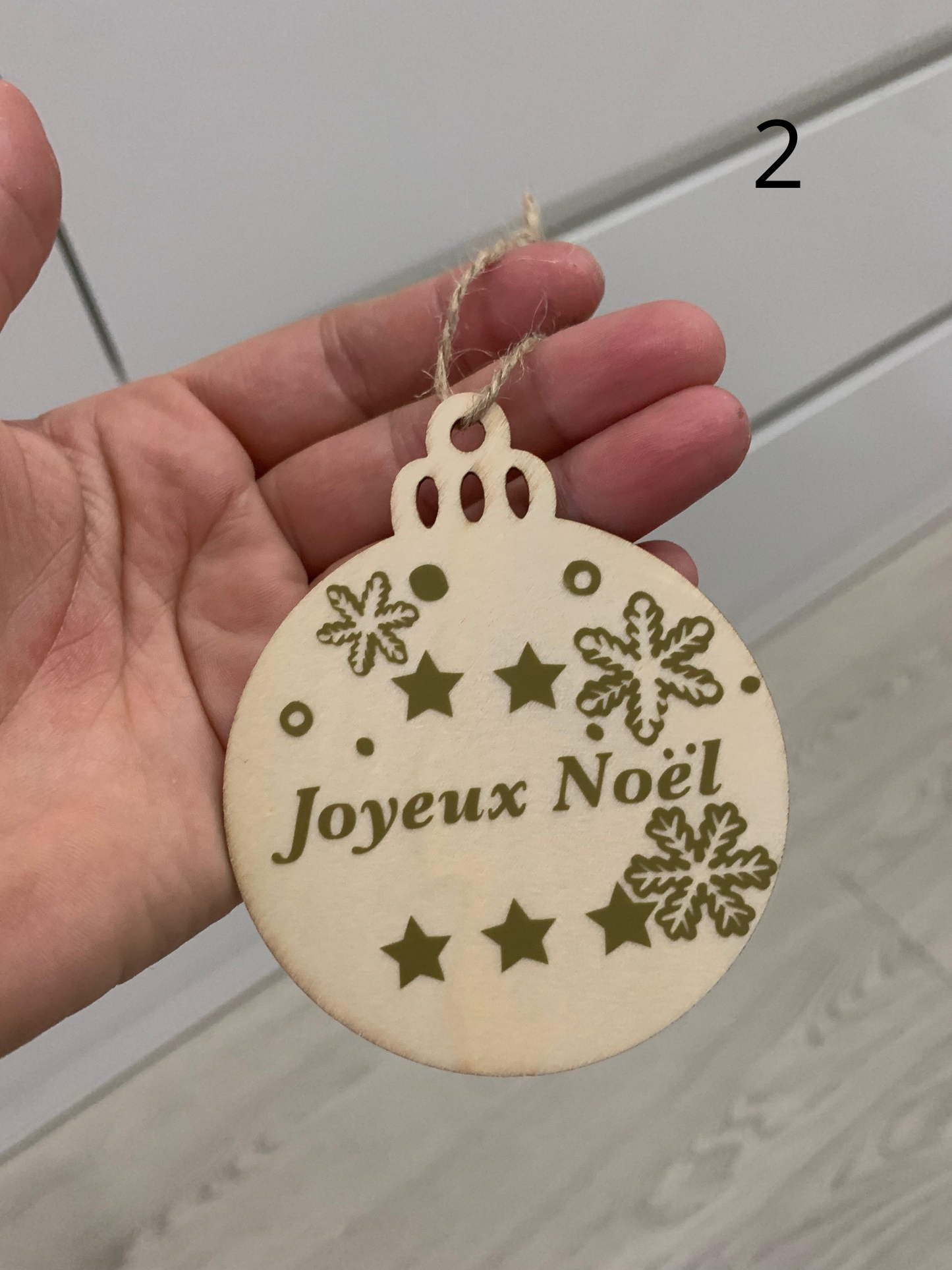 Sujet en bois noel