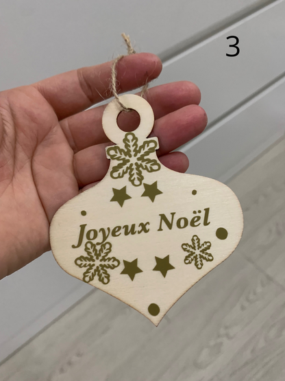 Sujet en bois noel