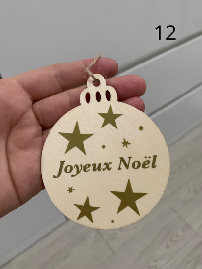 Sujet en bois noel