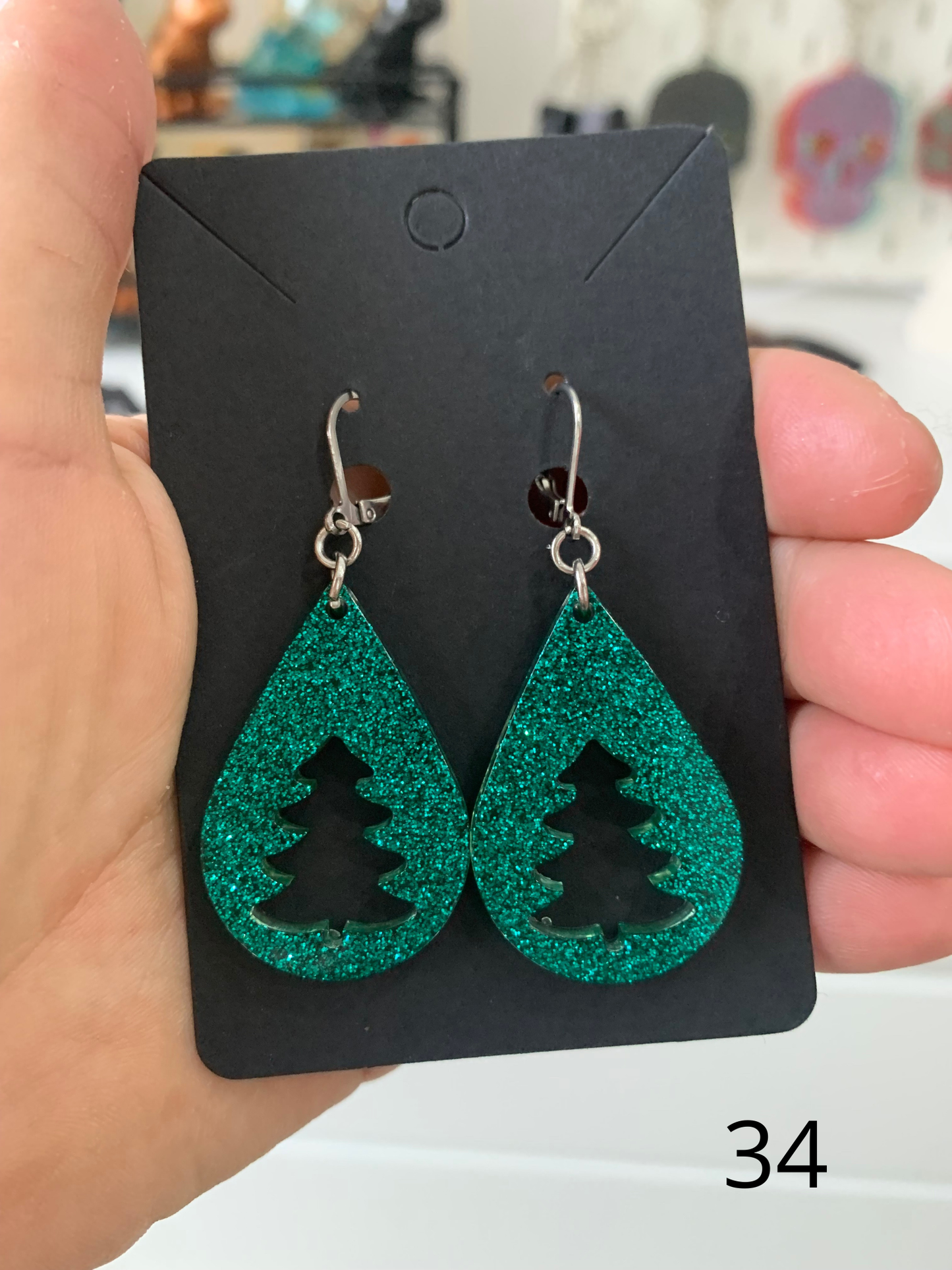Boucles d'oreilles Noel