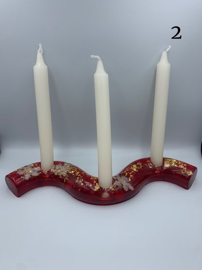 Bougeoir flambeau noel