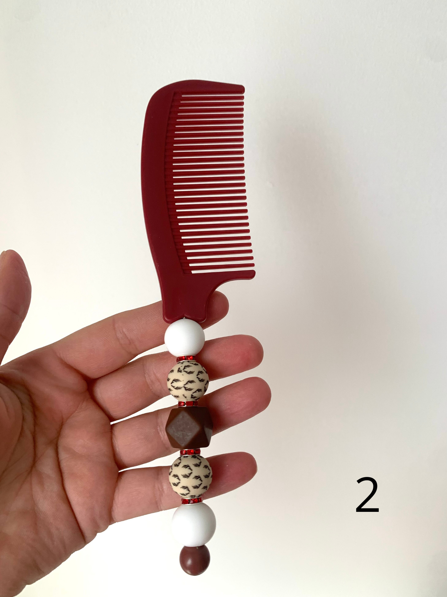 Peigne perles silicone