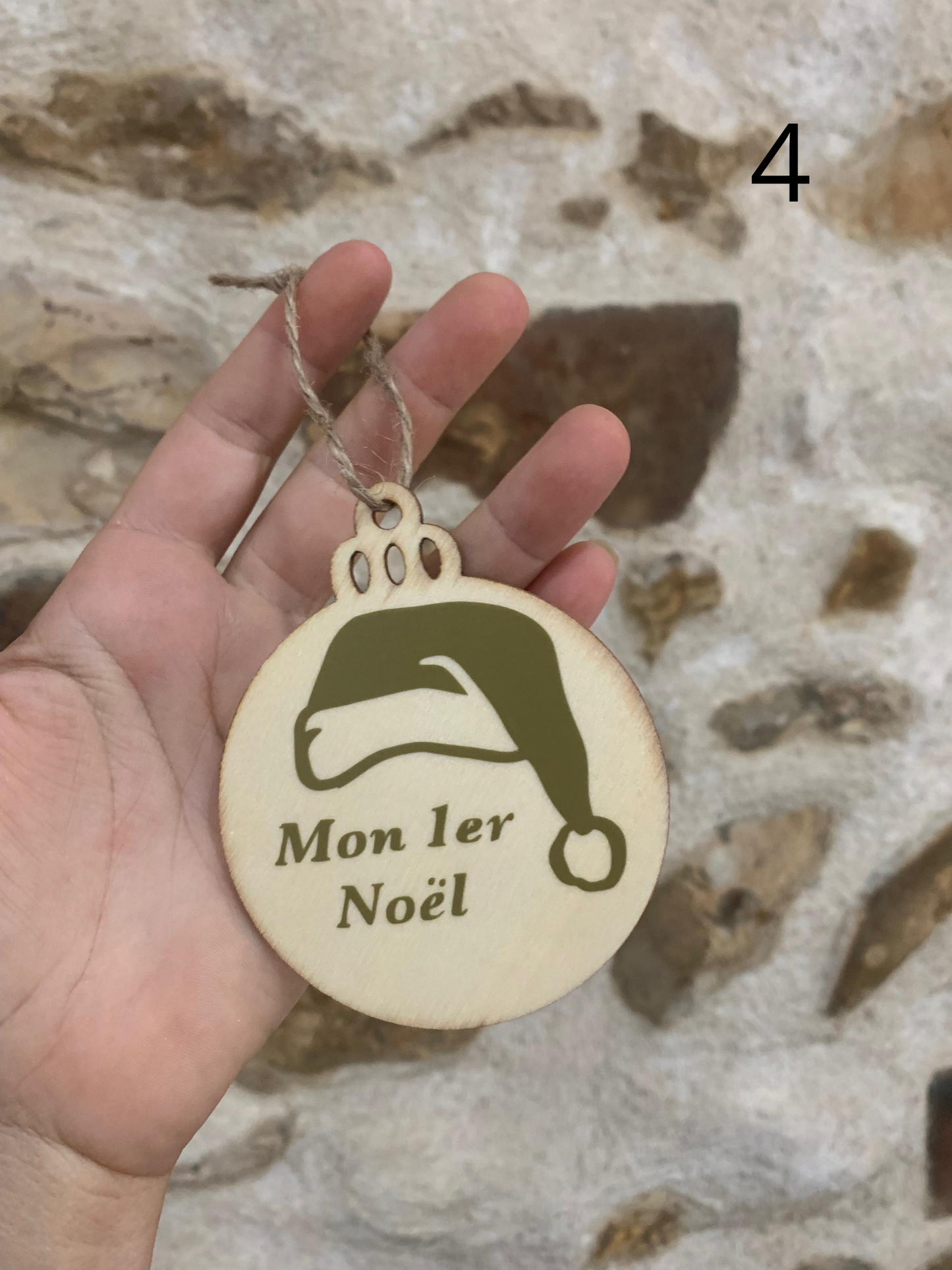 Sujet en bois noel
