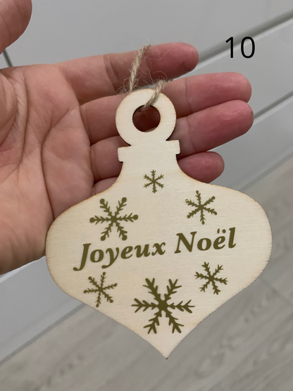Sujet en bois noel