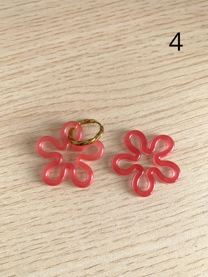 Boucles pampilles en résine interchangeables