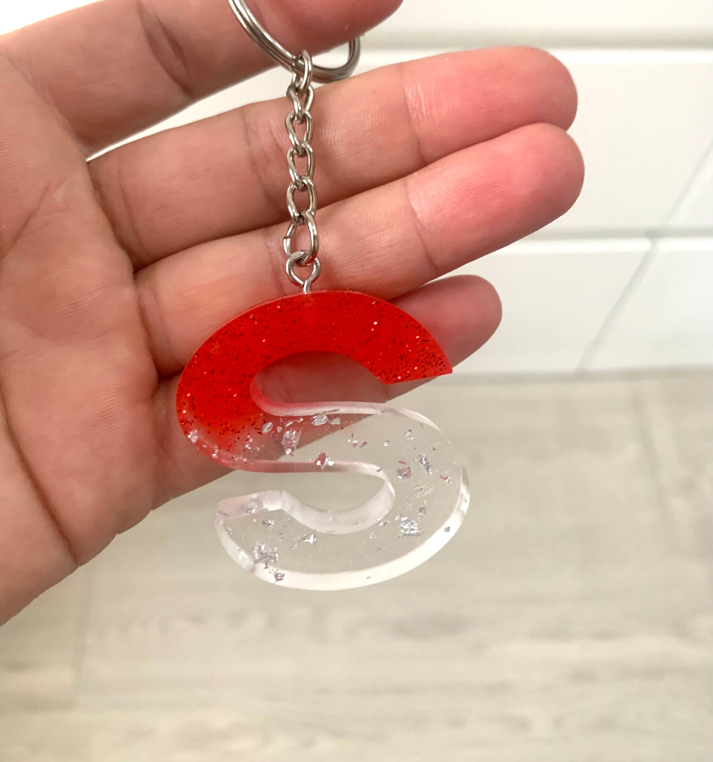 Porte clès lettre