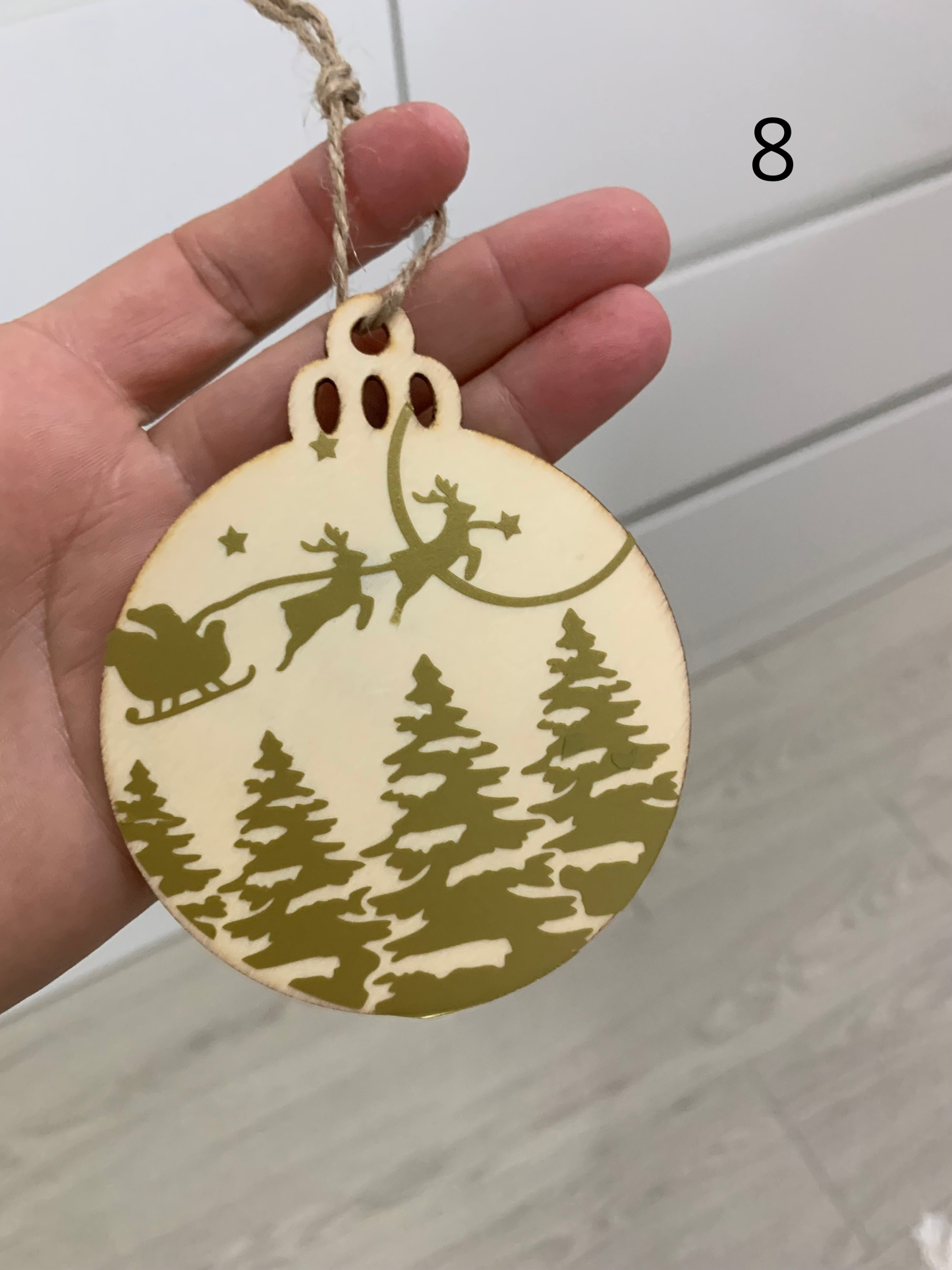 Sujet en bois noel