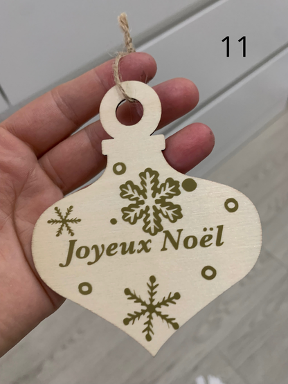 Sujet en bois noel